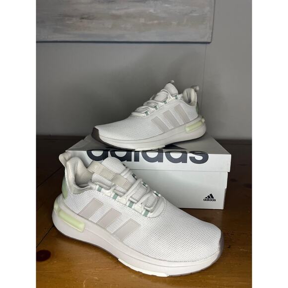 Adidas RACER TR23 SHOES Brand New Aluminium / Wonder Beige F23 / Silver Green - Picture 1 of 6